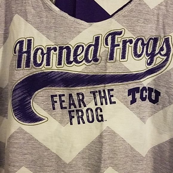 TCU HORNED FROGS - NEW ladies top size XL 🐾 CLOSET CLOSING - Picture 2 of 6